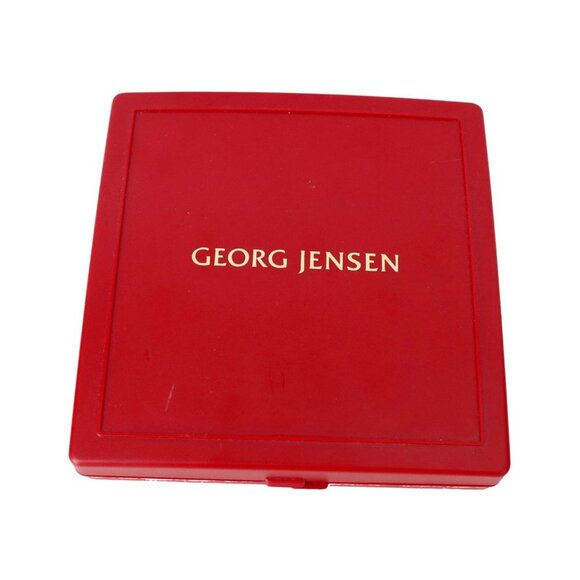 Georg Jensen 2001 Christmas Ornament "Poinsettia" 24KT Gold Plated W/Box - Picture 5 of 5